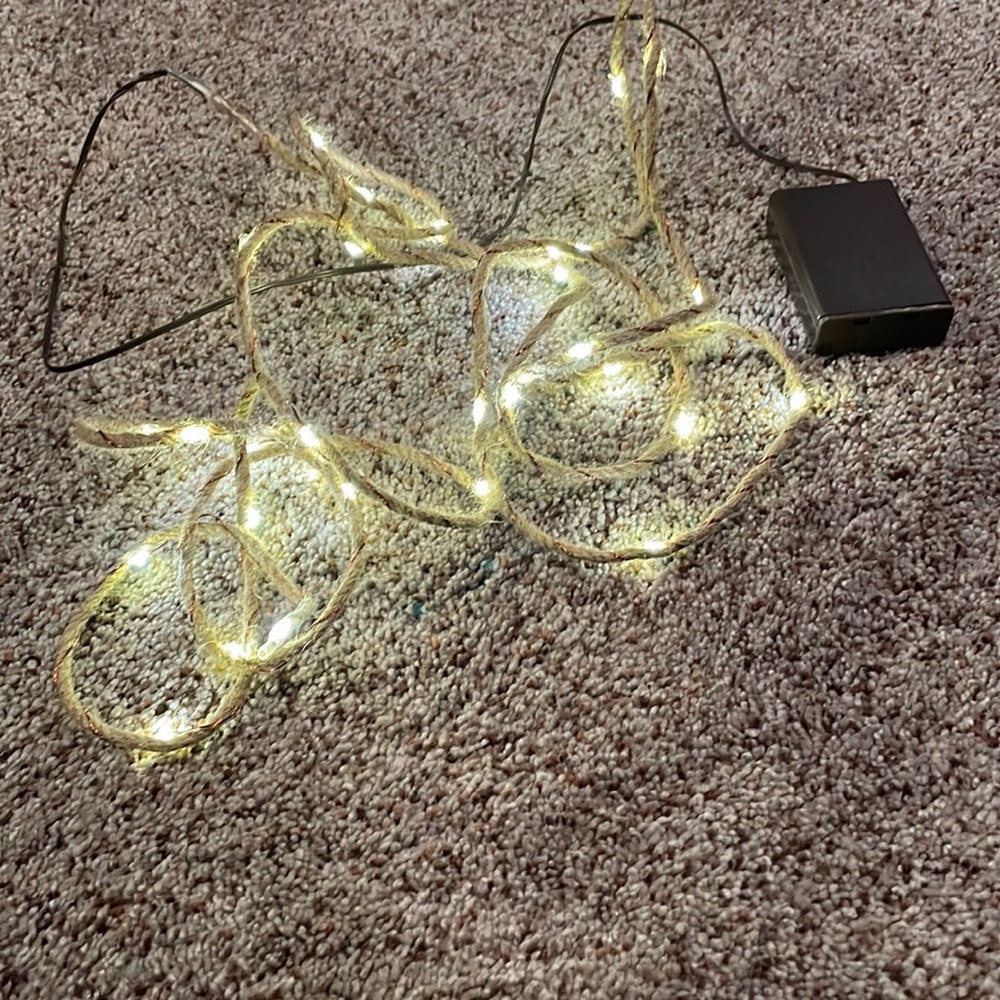 Set of 4 twine rope lights